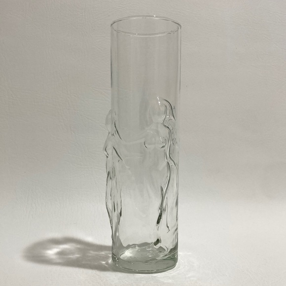 Vintage 1978 Libbey La Femme Tumbler Vase Clear - Picture 2 of 6